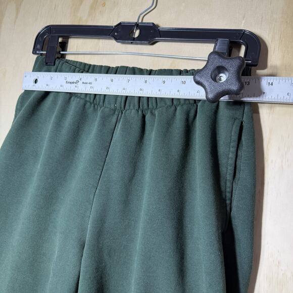 Brandy Melville Green Jogger Sweatpants Elastic Waist Fleece Lounge Pants - Picture 3 of 10